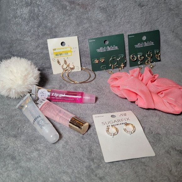 NK Wild Fable A New Day Sugarfix Womens Pink Nickle Free Accessory Bundle - Picture 1 of 7